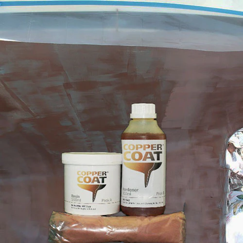 Sơn Chống Hà Gốc Đồng Copper Coat, KIT (Resin+ Hardenner + Bột Đồng) Hãng CopperCoat