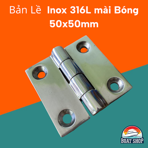 Bản Lề Hình Vuông Kích Thước 50x50mm, Dày 3mm , Chất Liệu inox 316