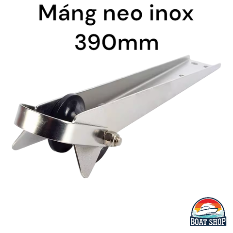 Máng Neo Inox 316, Chiều Dài 390x52mm, Mã S30235-1, Cho Neo Dưới 5 Kg