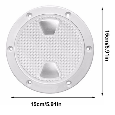 Nắp Tròn Kiểm Tra , Nắp Hầm Tròn 4 Inch ~ 16cm, Nhựa ABS Cho Tàu Cano 004