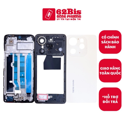 Vỏ Tecno Spark 20 Pro / Spark20 pro Bộ Có Sườn (Zin máy)