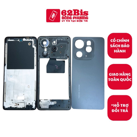 Vỏ Tecno Spark 20 Pro / Spark20 pro Bộ Có Sườn (Zin máy)