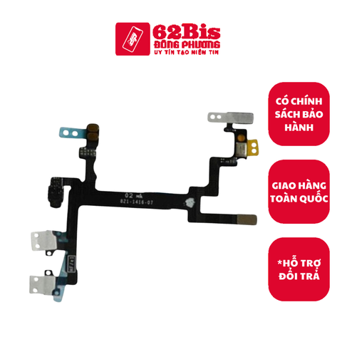 Dây âm lượng Volume + Gạt Rung Iphone 6 (Zin bóc)