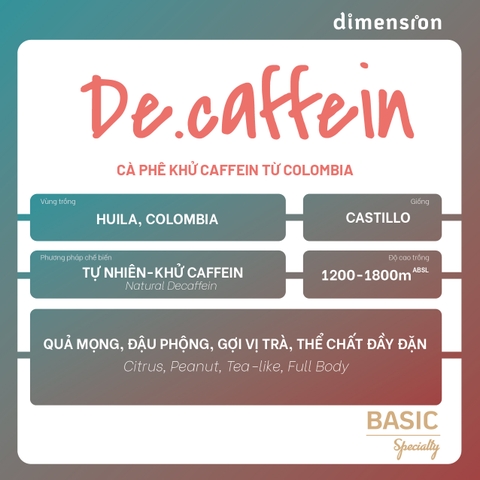 COLOMBIA DE-CAFFEIN
