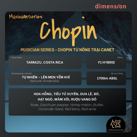 COSTA RICA CHOPIN TARRAZU CANET MUSICIAN SERIES