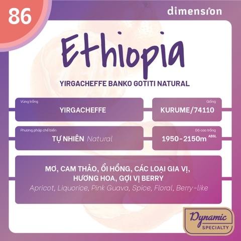 ETHIOPIA BANKO NATURAL - YIRGACHEFFE GOTITI