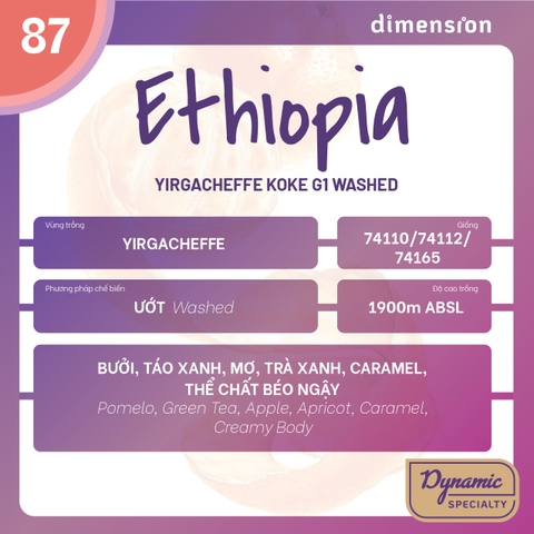 ETHIOPIA KOKE YIRGACHEFFE G1 WASHED