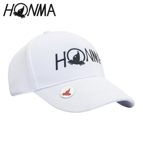 HONMA MŨ TRẮNG CHỮ NHỰA