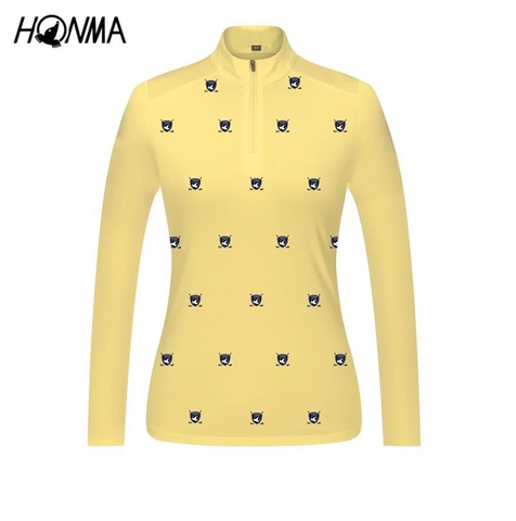 HONMA ÁO TAY DÀI VÀNG CHẤM S