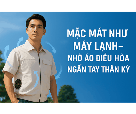 “Mặc mát như máy lạnh – Nhờ áo điều hòa ngắn tay thần kỳ”