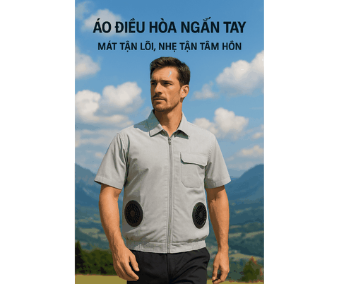 “Áo điều hòa ngắn tay – Mát tận lõi, nhẹ tận tâm hồn”