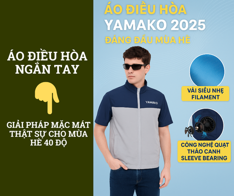 Áo điều hòa ngắn tay: Giải pháp mặc mát thật sự cho mùa hè 40 độ