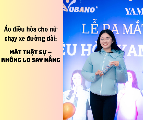 Áo điều hòa cho nữ chạy xe đường dài: Mát thật sự – Không lo say nắng