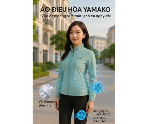 Áo điều hòa nữ Yamako – Vừa đẹp dáng vừa mát lạnh cả ngày dài