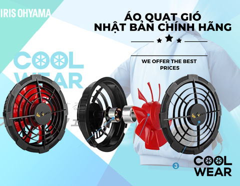 Áo quạt gió điều hoà Nhật Bản GIẢP PHÁP mùa nắng nóng