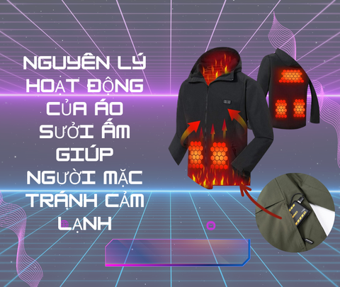Nguyên lý hoạt động của áo sưởi ấm giúp người mặc tránh cảm lạnh