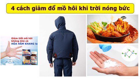4 cách giảm đổ mồ hôi khi trời nóng bức nhất là vùng nách