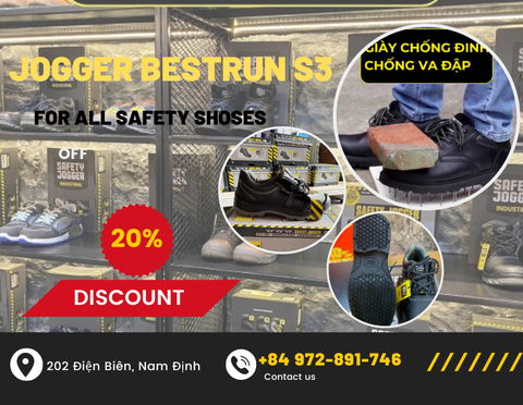 Giày bảo hộ Jogger Bestrun S3 chính hãng tại Nam Định