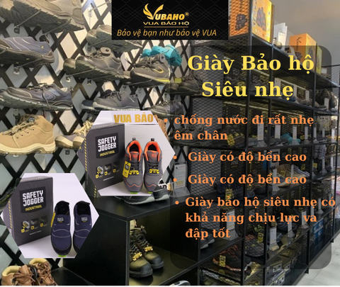 Giày Bảo hộ Siêu nhẹ chống nước đi rất nhẹ êm chân