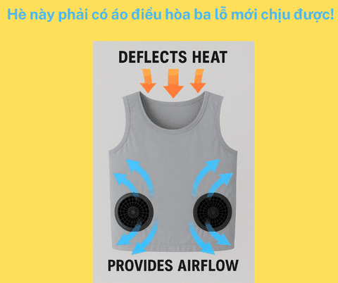 Tạm biệt áo dày cộp – Hè này phải có áo điều hòa ba lỗ mới chịu được!