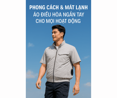Phong Cách & Mát Lạnh – Áo Điều Hòa Ngắn Tay Cho Mọi Hoạt Động