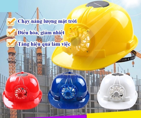Độc đáo Mũ bảo hộ có điều hòa nhiệt độ mát mẻ cho công nhân