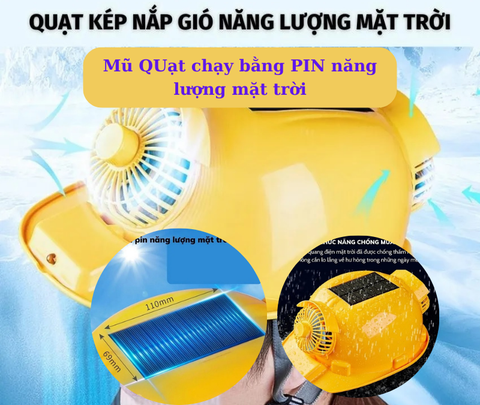 Mũ Bảo Hộ Gắn Quạt Chạy Bằng Năng Lượng Mặt Trời có gì đặc biệt ?