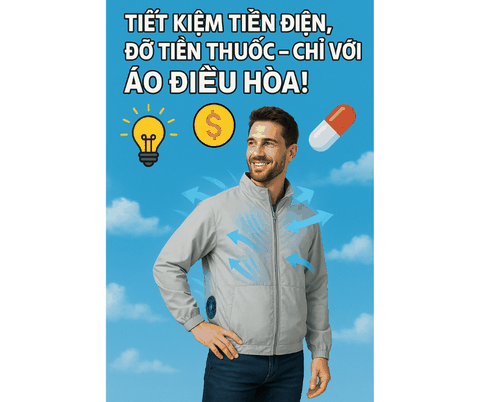 Tiết kiệm tiền điện, đỡ tiền thuốc – chỉ với áo điều hòa!