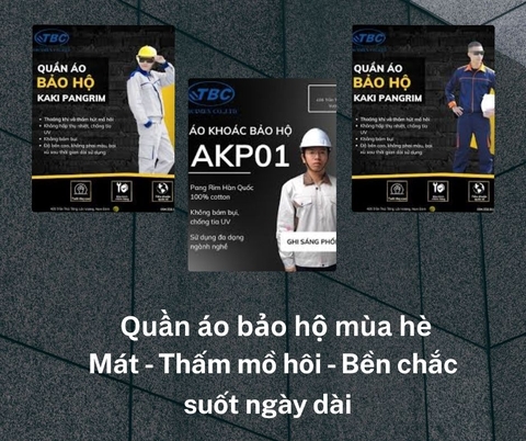 Quần áo bảo hộ mùa hè: Mát – Thấm mồ hôi – Bền chắc cả ngày dài