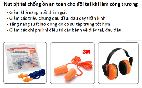 Nút bịt tai chống ồn an toàn cho đôi tai khi làm công trường