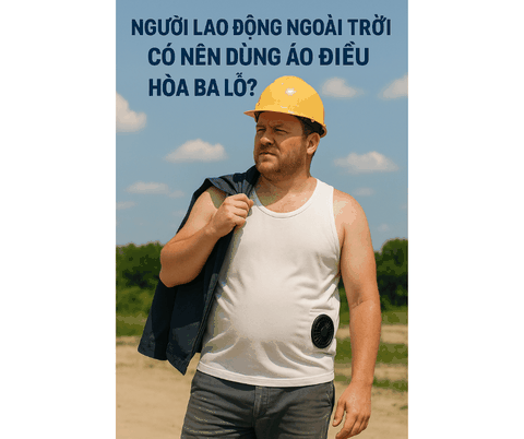 Người Lao Động Ngoài Trời Có Nên Dùng Áo Điều Hòa Ba Lỗ?