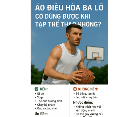 Áo Điều Hòa Ba Lỗ Có Dùng Được Khi Tập Thể Thao Không?