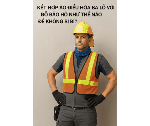 Kết hợp áo điều hòa ba lỗ với đồ bảo hộ như thế nào để không bị bí?