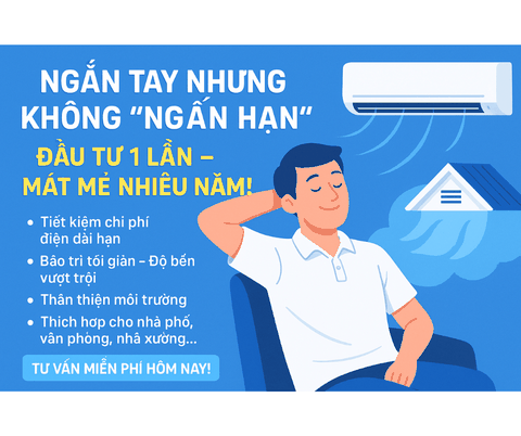 Ngắn tay nhưng không “ngắn hạn”: Đầu tư 1 lần, mát mẻ nhiều năm