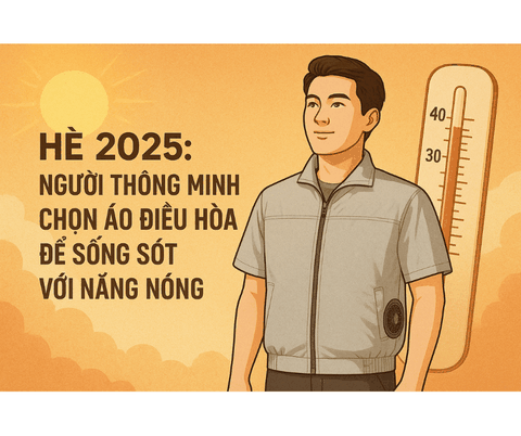 Hè 2025: Người thông minh chọn áo điều hòa để sống sót với nắng nóng