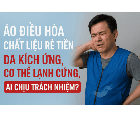 Áo điều hòa chất Liệu Rẻ Tiền – Da Kích Ứng, Cơ Thể Lạnh Cứng, Ai Chịu Trách Nhiệm?