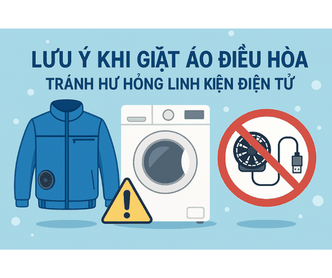 Lưu Ý Khi Giặt Áo Điều Hòa – Tránh Hư Hỏng Linh Kiện Điện Tử