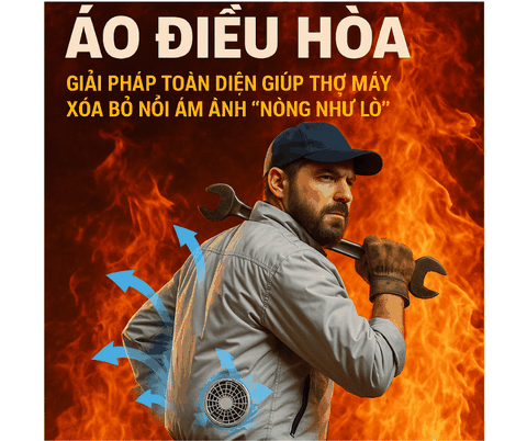 Áo Điều Hòa: Giải Pháp Toàn Diện Giúp Thợ Máy Xóa Bỏ Nỗi Ám Ảnh “Nóng Như Lò”
