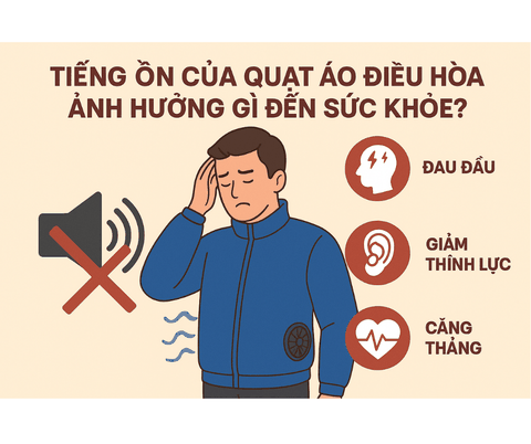 Tiếng ồn của quạt áo điều hòa có đáng lo ngại?