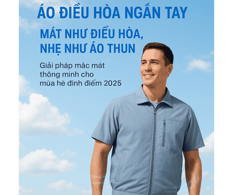 Áo điều hòa ngắn tay: Mát như điều hòa, nhẹ như áo thun