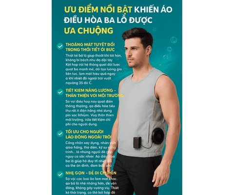 Tại Sao Áo Điều Hòa Ba Lỗ Được Ưa Chuộng Trong Môi Trường Nóng Bức?