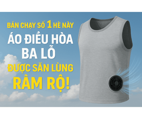 Bán Chạy Số 1 Hè Này: Áo Điều Hòa Ba Lỗ Được Săn Lùng Rầm Rộ!