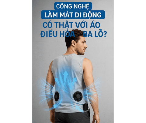 Công Nghệ Làm Mát Di Động – Có Thật Với Áo Điều Hòa Ba Lỗ?