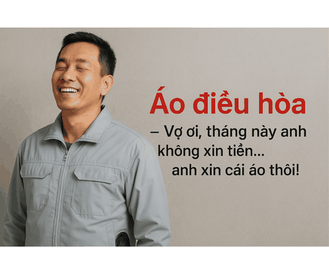 Áo điều hòa – Vợ ơi, tháng này anh không xin tiền... anh xin cái áo thôi!