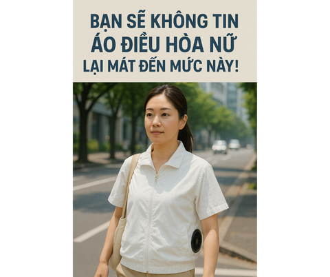 Bạn sẽ không tin áo điều hòa nữ lại mát đến mức này!