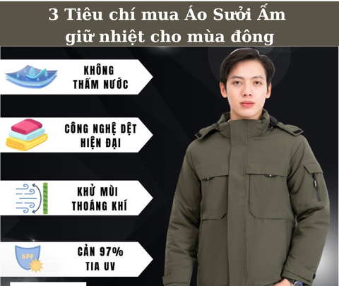 3 Tiêu chí mua Áo Sưởi Ấm giữ nhiệt cho mùa đông