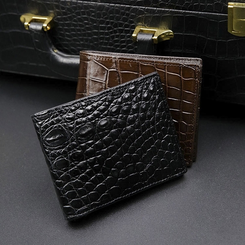 Ví da cá sấu cao cấp, chất lượng, hàng hiệu, da thật.