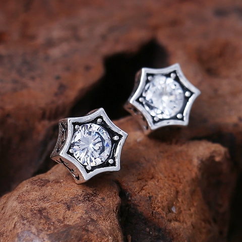 Bông tai bạc ngôi sao