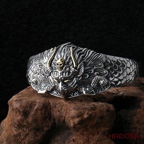 Vòng kiềng bạc Thái handmade