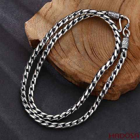 Vòng cổ nam chất bạc Thái